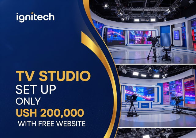 Tv studio set up
